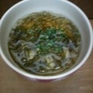 豆腐とふのりの和風スープ